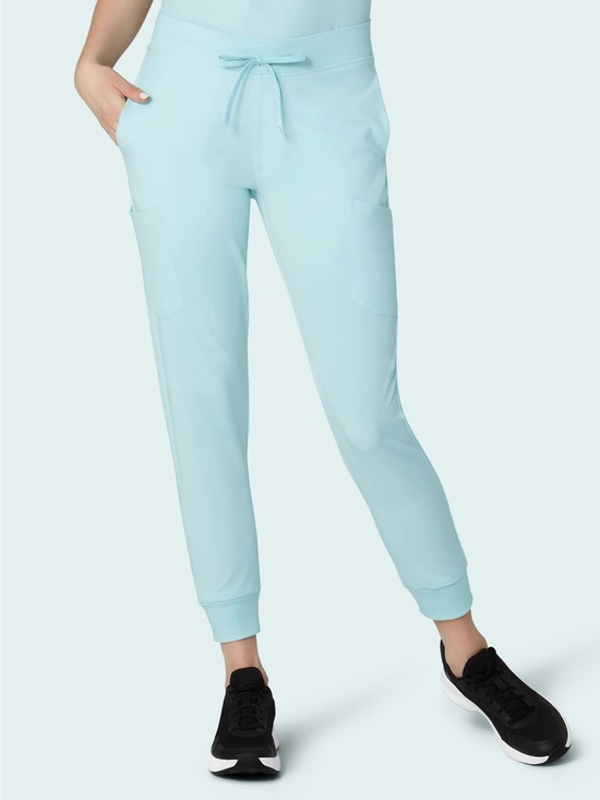 Mandala Pants - Mandala Glacier Mint Green 9 Pocket Jogger Scrub Pants Women’s Size Large L